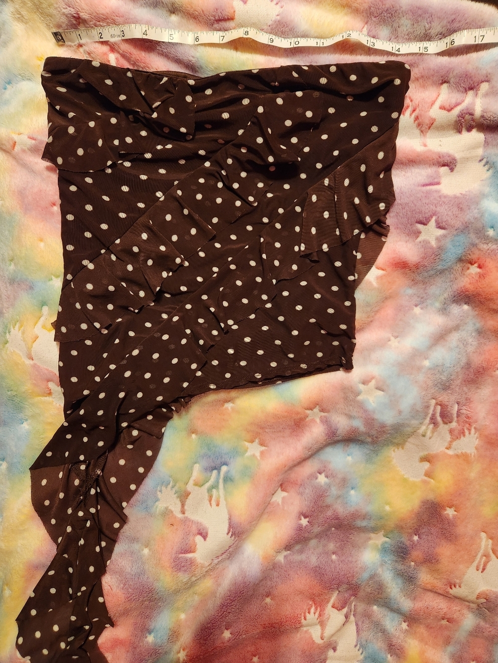 Espresso Polka Dot Tube Top